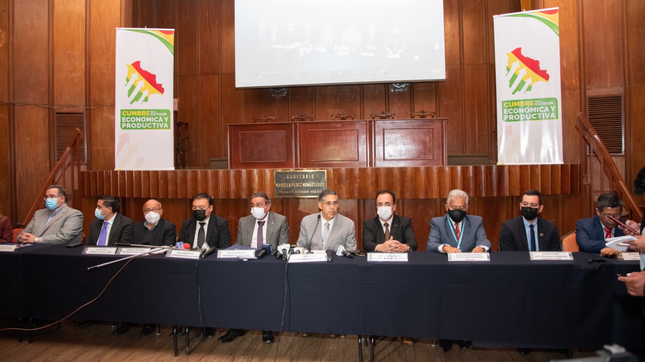 Más de 400 actores económicos participarán de la Cumbre para la Reactivación Económica y Productiva de Bolivia