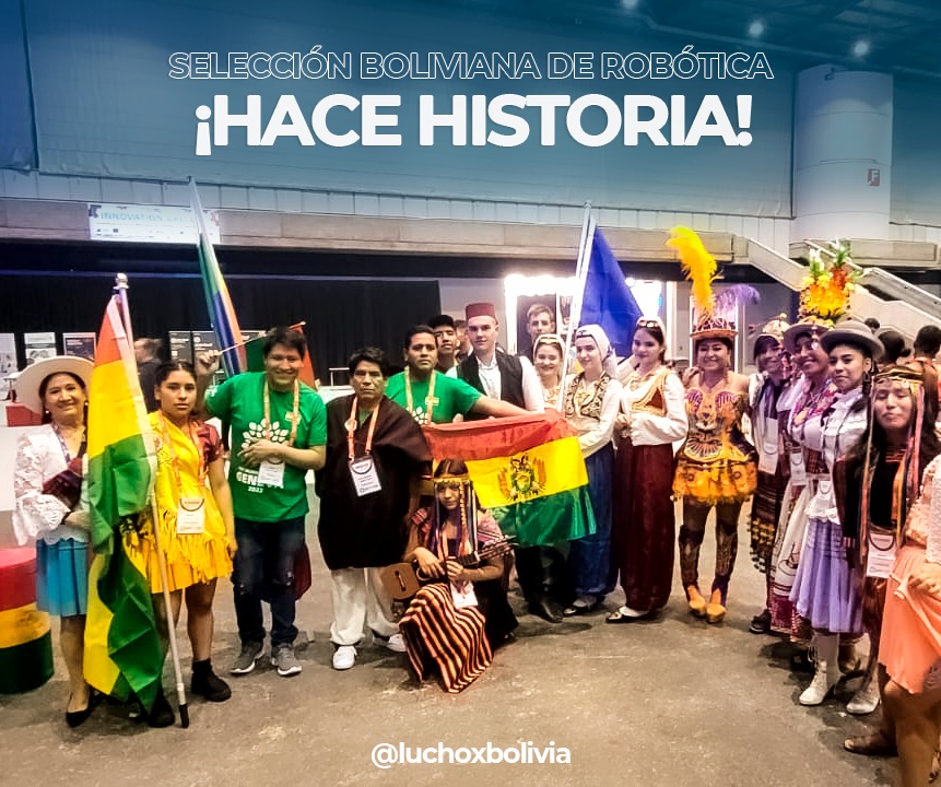 Presidente felicita a la selección boliviana de robótica por su destacada participación en el First Global Challenge 2022