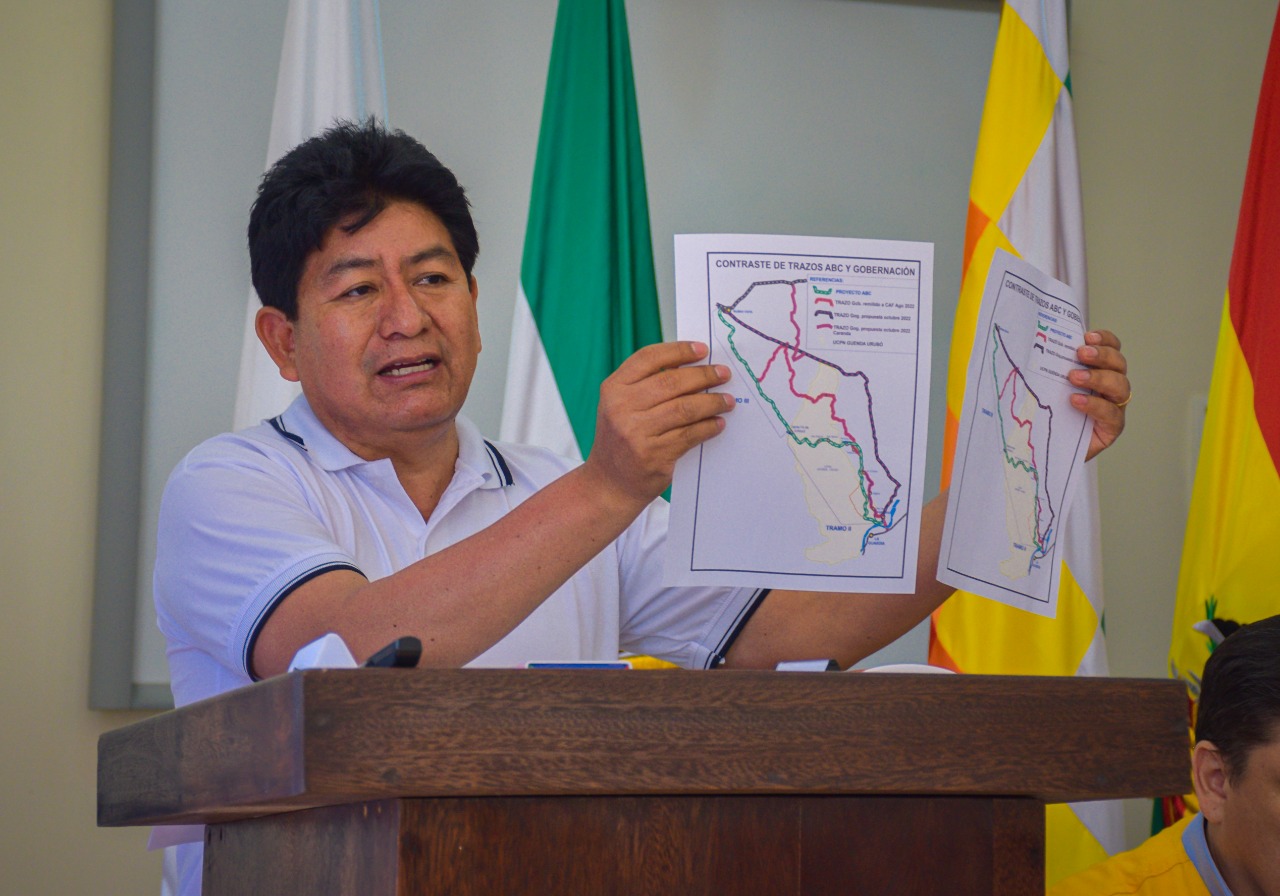 Montaño: Camacho pone en riesgo crédito millonario y margina al sector productivo con cambio de trazo de carretera