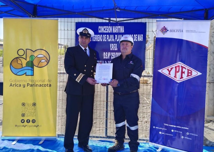 Chile renueva por 20 años concesión marítima a YPFB y reduce el costo logístico de la importación de combustibles