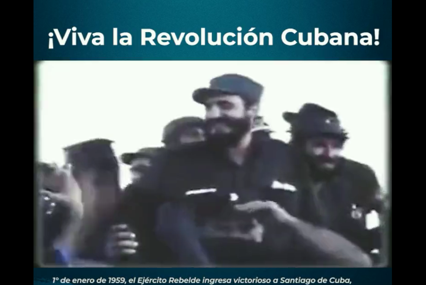 Presidente saluda los 64 años de la revolución cubana 