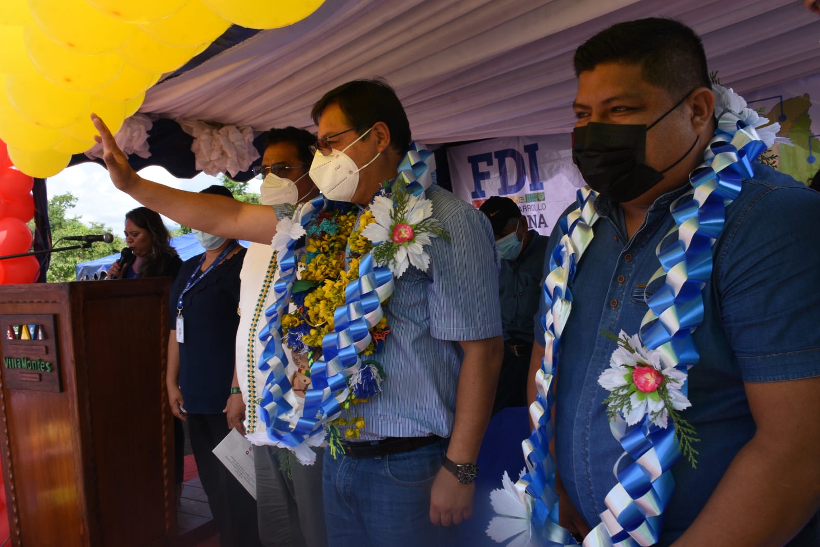 Tarija: Luis Arce entrega sistema de riego por goteo en la comunidad de Tarairi