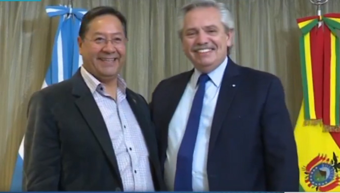 Los presidentes Arce y Fernández se reúnen en Colombia y abordan temas de interés bilateral