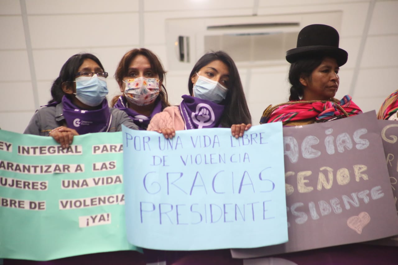 Presidente recibe anteproyecto de ley para fortalecer la lucha contra la violencia a la mujer