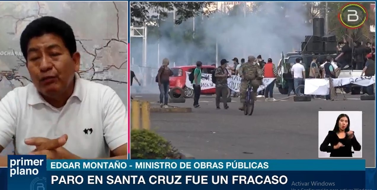 Montaño califica de ‘fracaso’ el paro cívico, solo tres instituciones pararon en Santa Cruz
