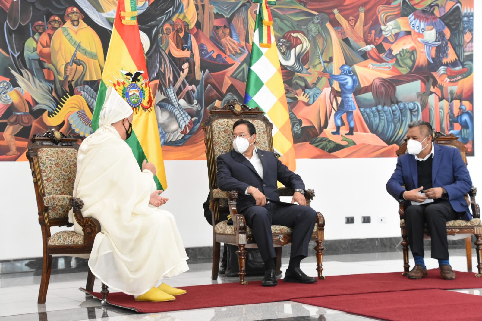 Diez embajadores presentan cartas credenciales al presidente Luis Arce 