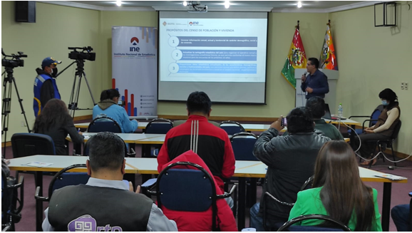 INE capacita a periodistas de La Paz sobre aspectos del Censo 2022