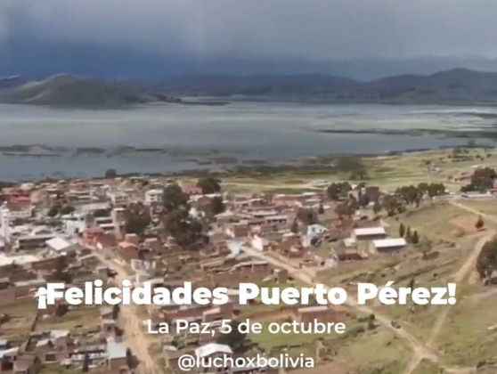 Presidente saluda al municipio de Puerto Suarez por su 38 aniversario 