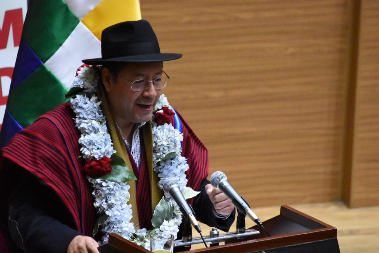 El Presidente Arce plantea reposicionar al departamento de La Paz como la primera fuerza económica del país