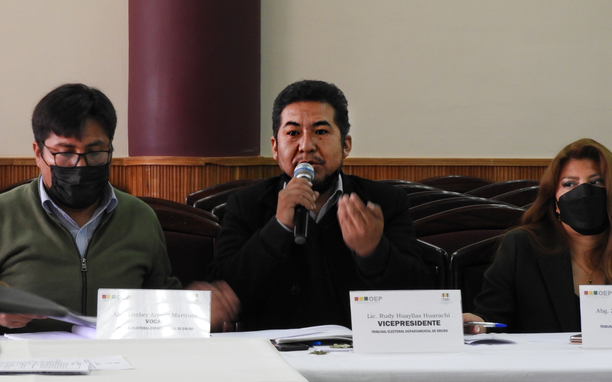 TED de Oruro plantea creación de 13 recintos electorales con miras a las elecciones de 2025