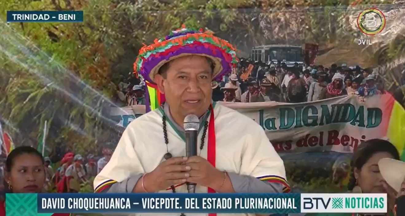 Choquehuanca pide unidad y luchar contra el racismo en cabildo de los pueblos indígenas del Beni