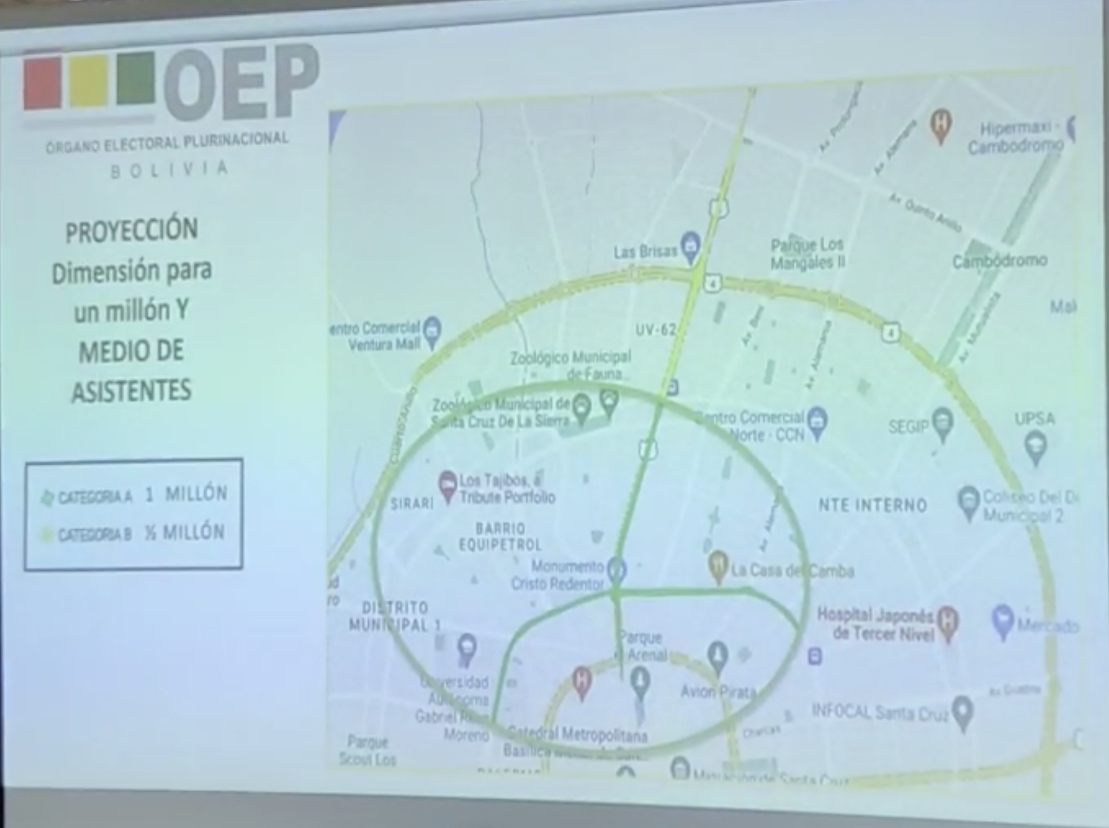 TED de Santa Cruz: Para reunir a 1,5 millones de personas un cabildo debe llegar hasta el quinto anillo