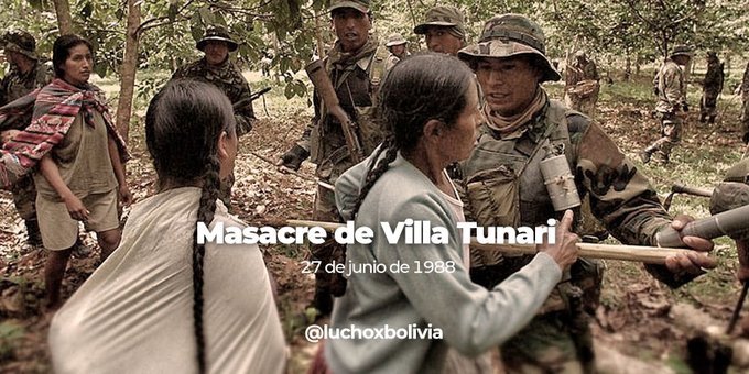 Presidente rinde su homenaje a los fallecidos en la Masacre de Villa Tunari