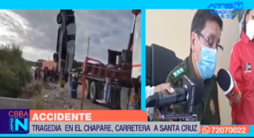 Seis personas fallecieron en accidente de tránsito en la carretera Cochabamba – Santa Cruz