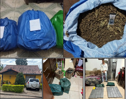 Fuerza Antidroga secuestra más de 87 kilos de droga en Santa Cruz y Cochabamba