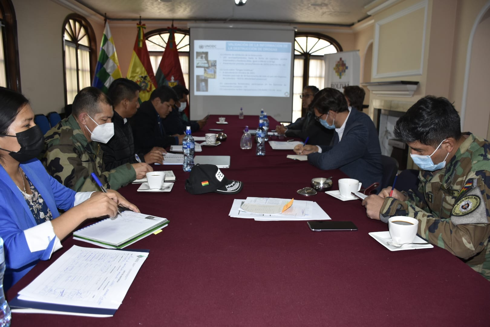 Gobierno coordina acciones de lucha contra el narcotráfico con Naciones Unidad y la Unión Europea