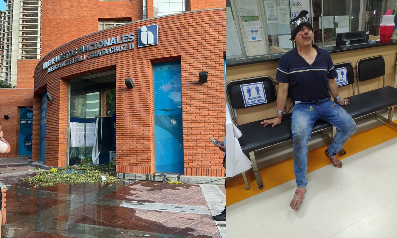 Miembros de la paraestatal UJC destruyen oficinas de Impuestos Nacionales y torturan a un funcionario en Equipetrol 