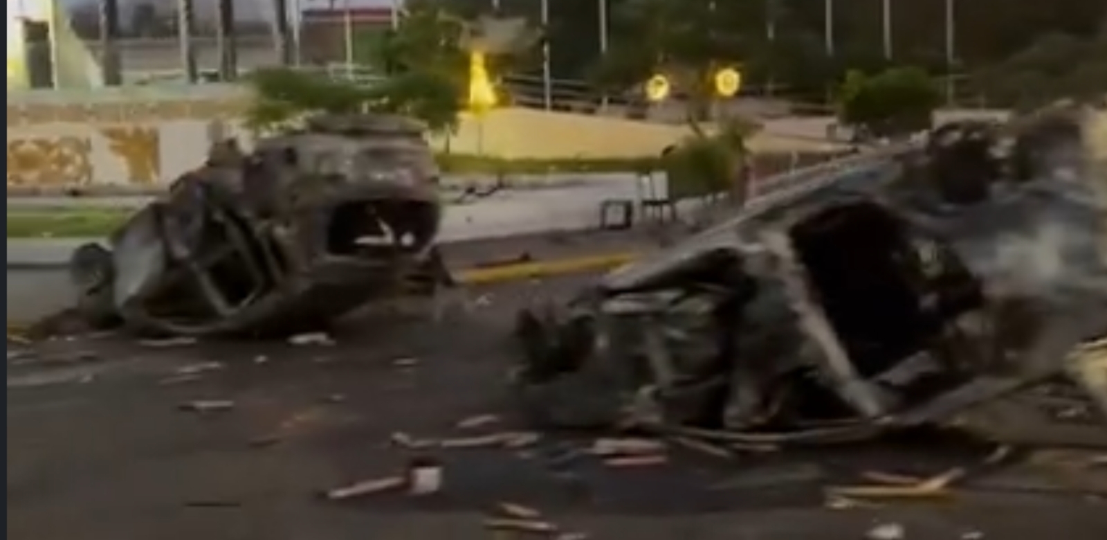 A prisión 11 personas que destrozaron el Comando de la Policía y quemaron vehículos en Santa Cruz