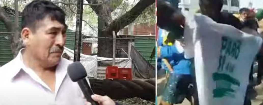 Campesino que logró escapar del incendio de la Federación Única rompe en llanto al ver las ruinas de su institución