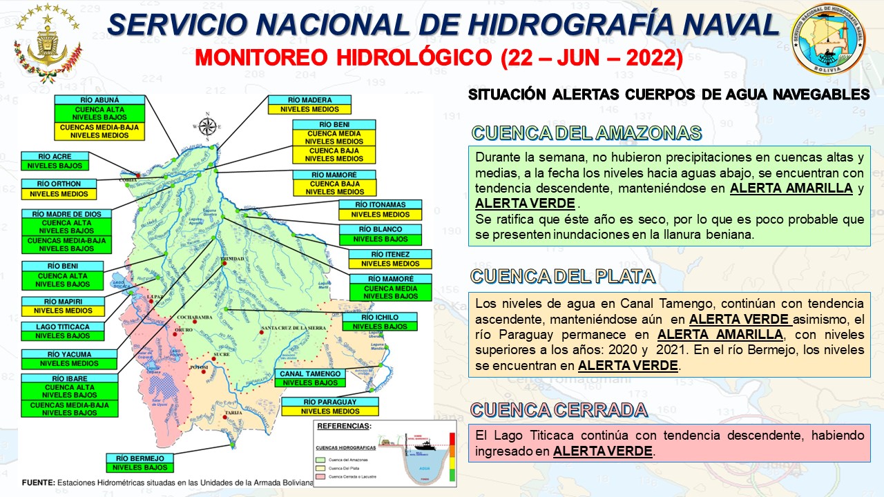 Cuenca del Amazonas: Se mantienen alertas amarilla y verde y ratifican año seco