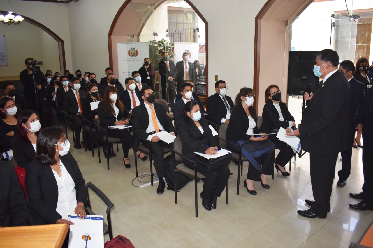 Sesenta abogados ingresan a la segunda versión de institucionalización de la carrera fiscal en Sucre