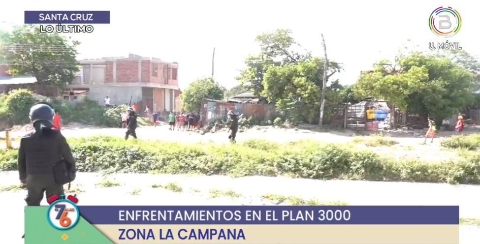 Grupos de choque de los cívicos provocan enfrentamientos con gremialistas del Plan 3000