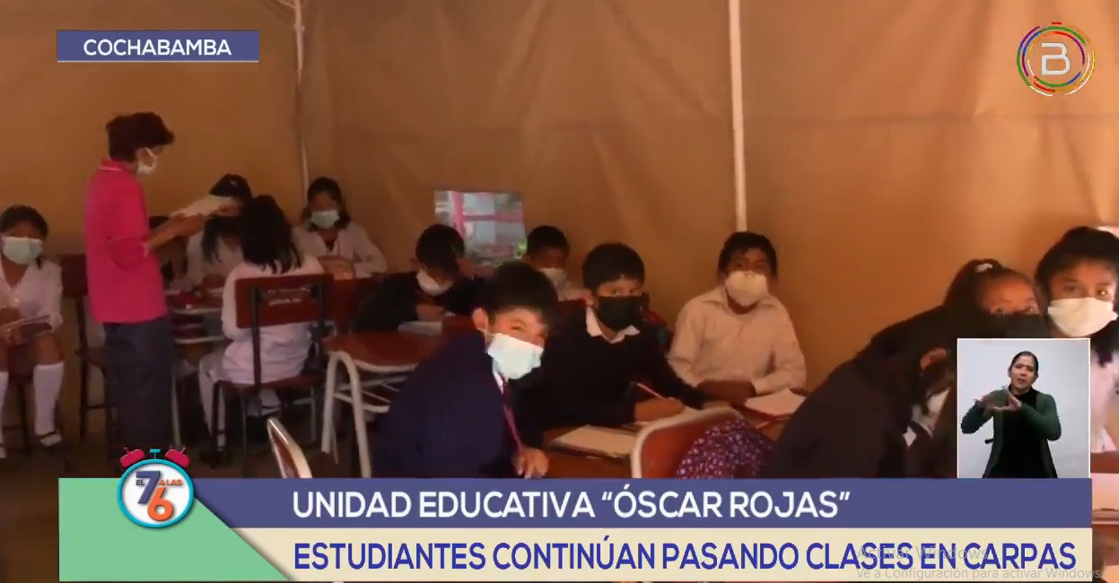 Cochabamba: Estudiantes pasan clases en carpas y exigen atención de la alcaldía 
