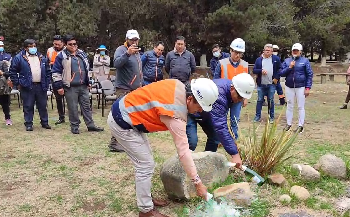 Epsas inicia construcción del centro para monitorear y hacer eficiente el uso de agua en La Paz