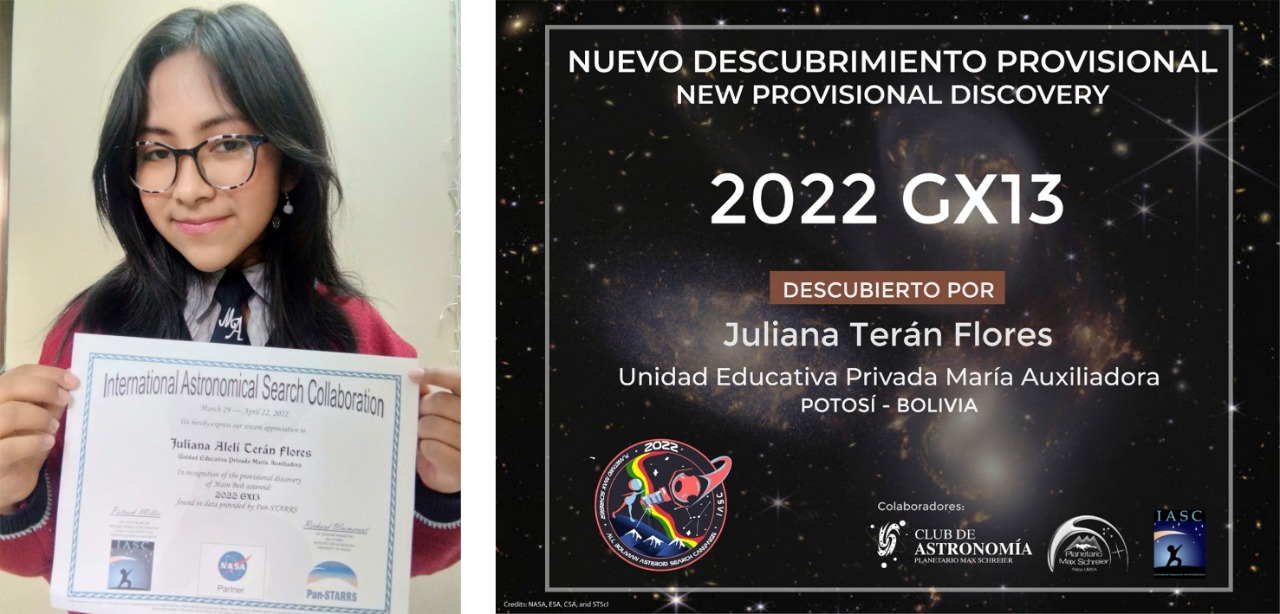 Al menos 31 asteroides fueron descubiertos por bolivianos desde 2019