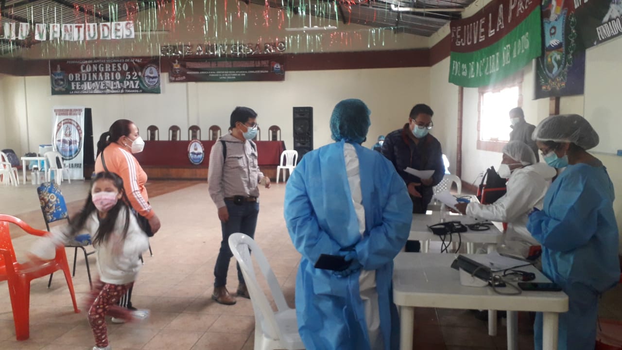 Abren nuevo punto de vacunación en oficinas de la Fedjuve-La Paz