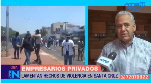 Empresarios de Cochabamba reprochan escalada de violencia y piden dejar de lado “posturas radicales” en Santa Cruz