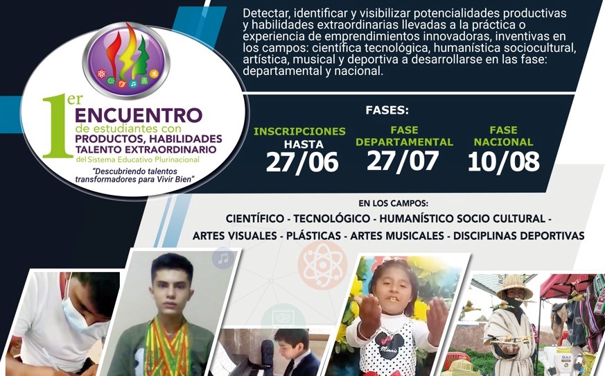 Educación convoca a estudiantes con talentos extraordinarios a participar de un encuentro