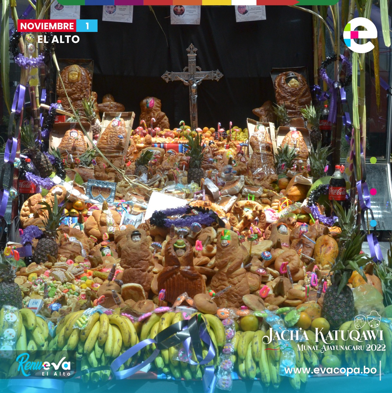 Alcaldía alteña arma mesa de Todos Santos en homenaje a los caídos de la Guerra del Gas y Senkata