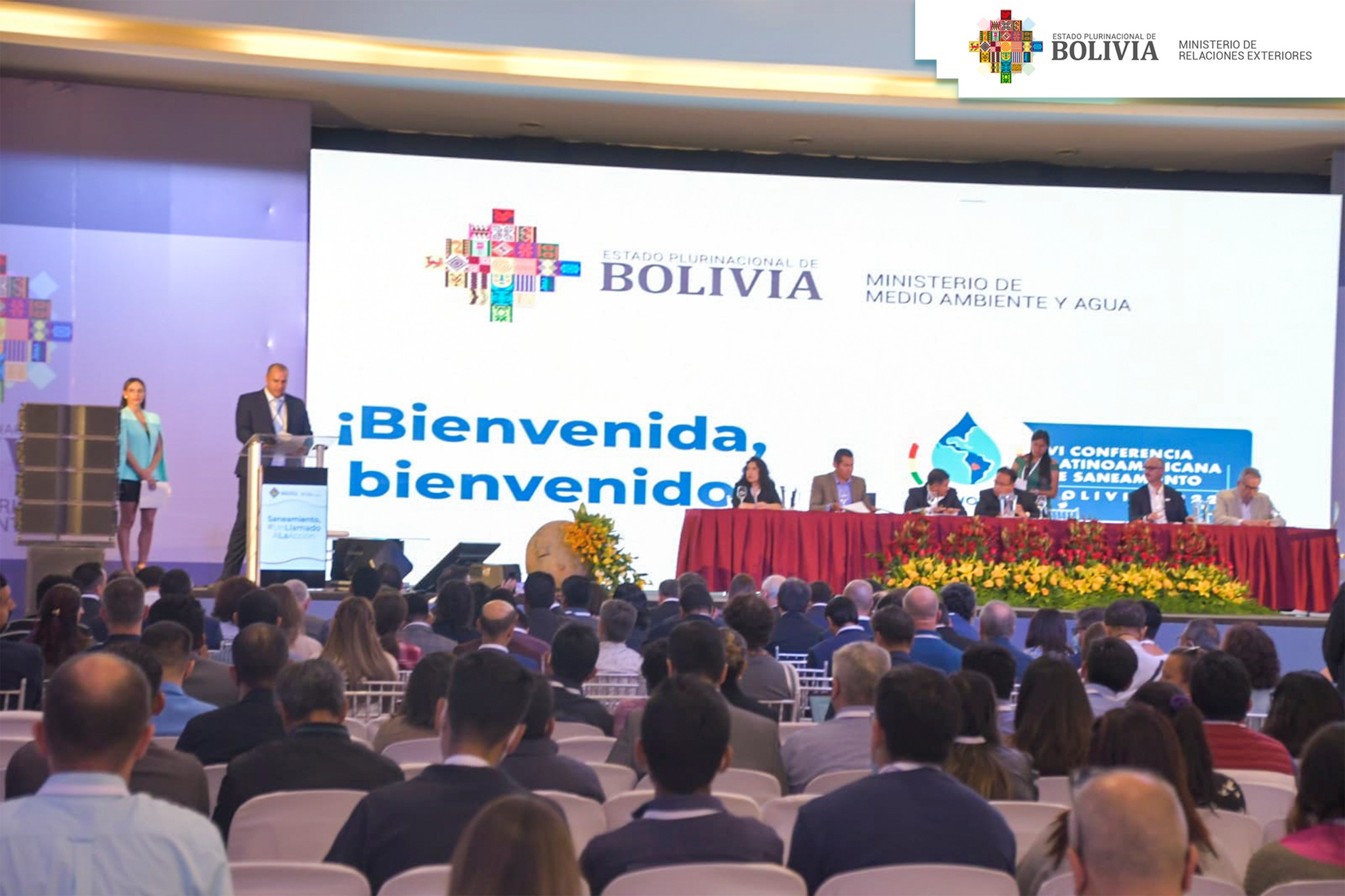 LatinoSan 2022: Bolivia reitera que el agua es un derecho humano y articula alianzas para su acceso universal