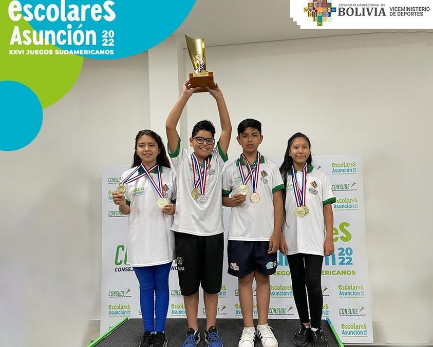 Bolivia logra oro en los Juegos Sudamericanos Escolares de Paraguay