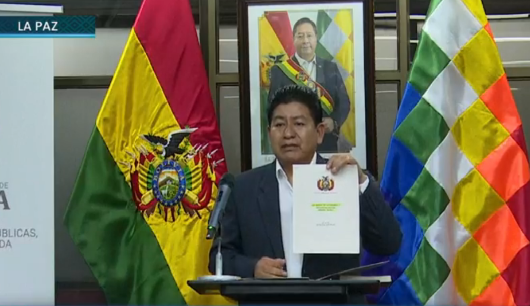 Obras Públicas denuncia que Camacho no actúa frente a la tala de árboles para el bloqueo cívico 