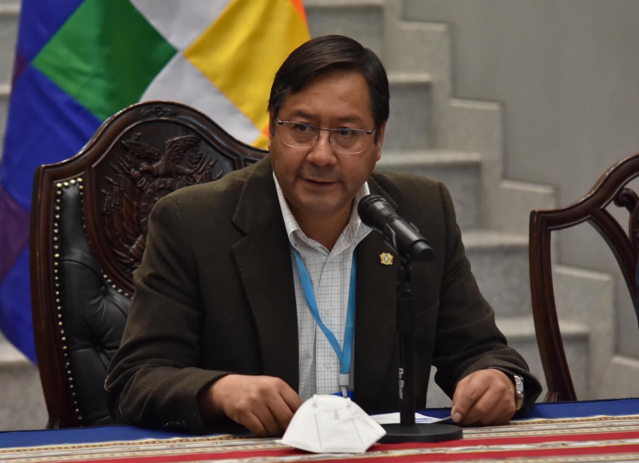 Presidente Arce felicita a La Paz y Pando por aplicar el 100% de las vacunas anticovid