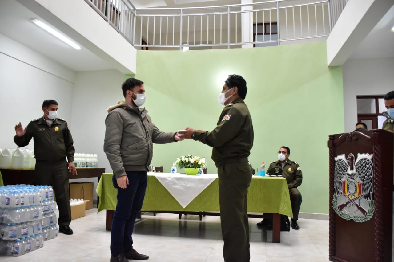 Gobierno entrega Centro de Aislamiento COVID-19 y equipamiento para la Policía en Tarija