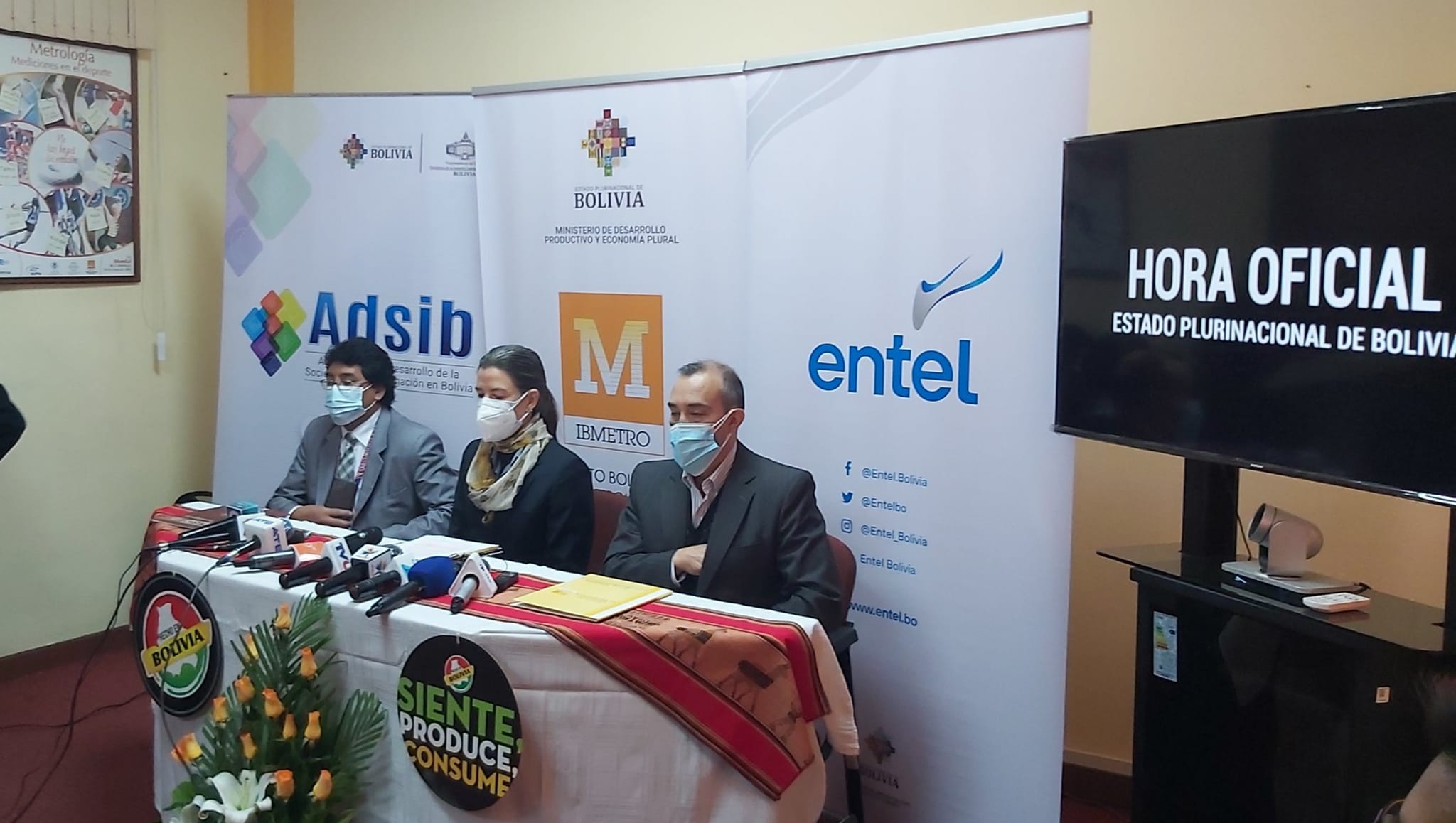 Presentan la hora oficial de Bolivia para fomentar la transparencia y la cultura de la puntualidad