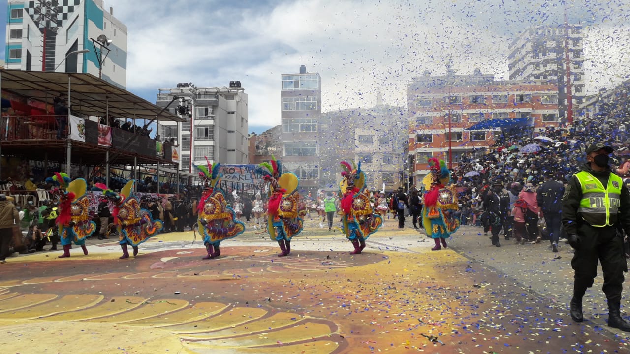 Policía desplegó 4.000 efectivos para brindar seguridad en el Carnaval de Oruro
