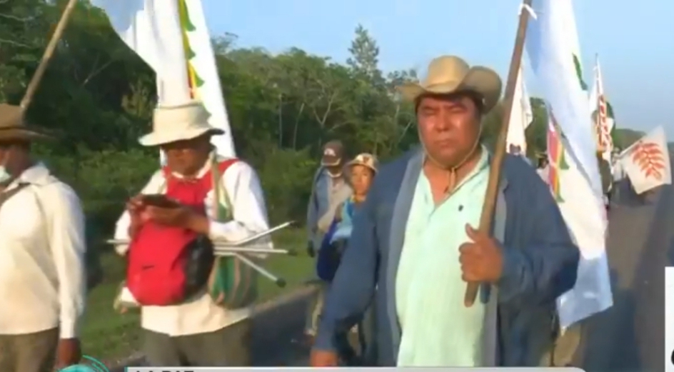 Cidob: Unos 50 indígenas abandonan su marcha y se suman a las mesas de diálogo con el Gobierno