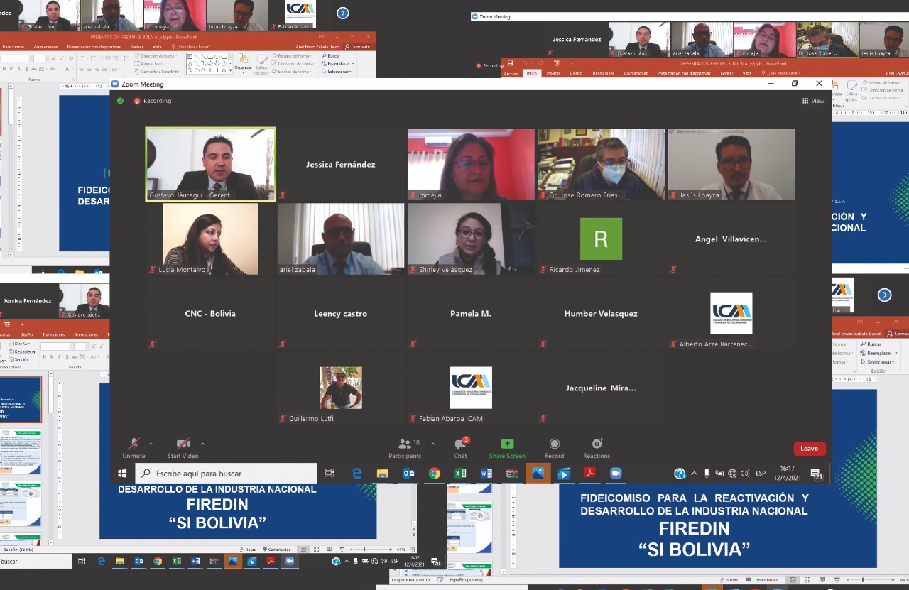 El BDP socializa el crédito SIBOLIVIA con empresarios para la reactivación productiva