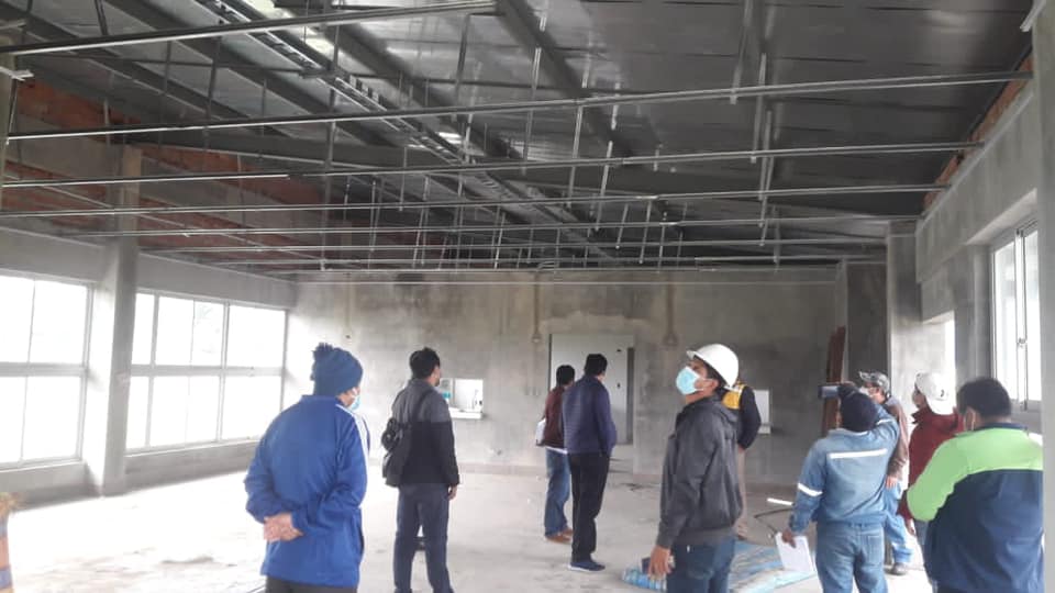 Inspeccionan la construcción de la planta piscícola de Emapa en Chimoré