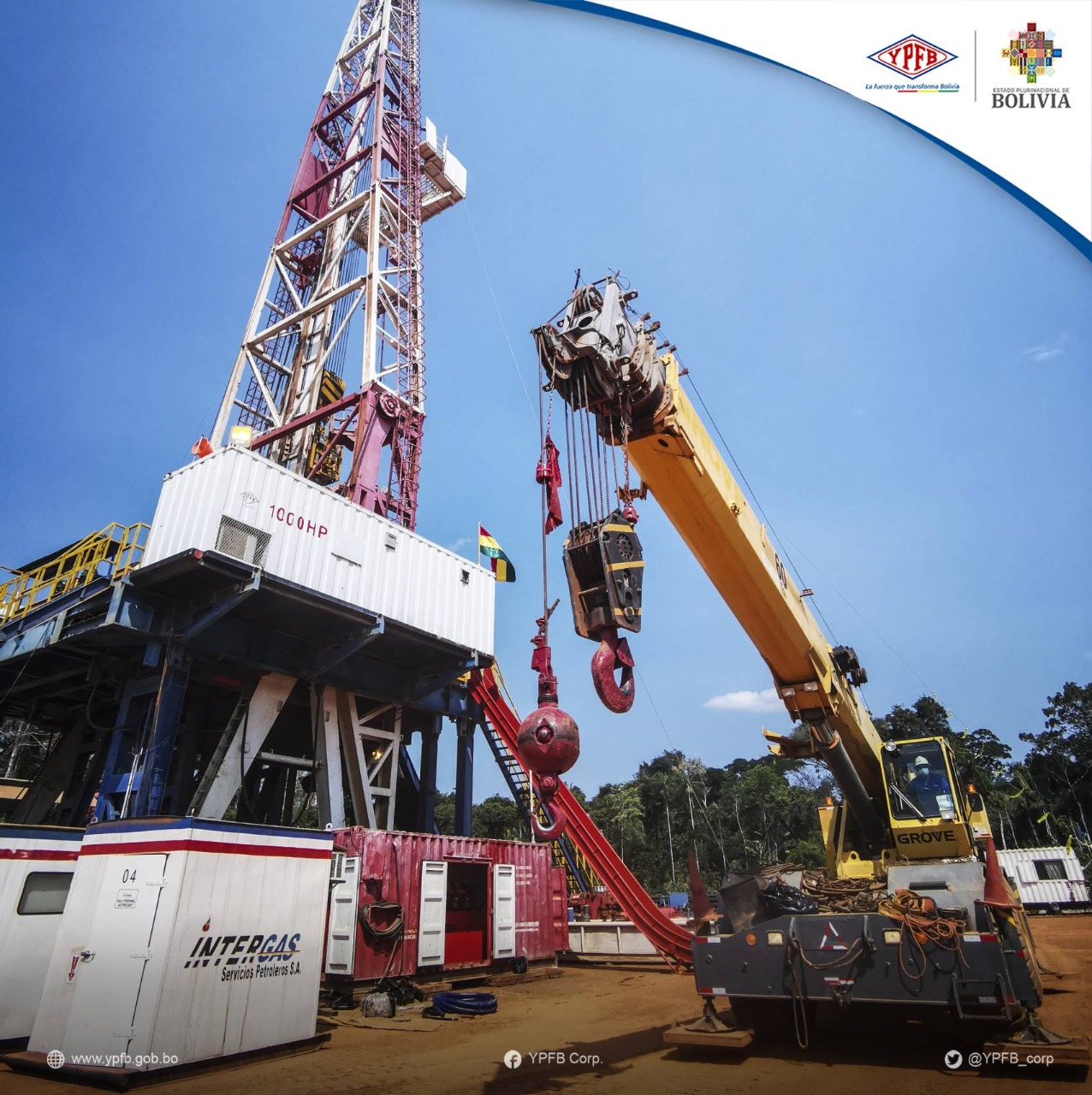 INE resalta recuperación positiva de 14,8% del sector hidrocarburífero a junio de este año