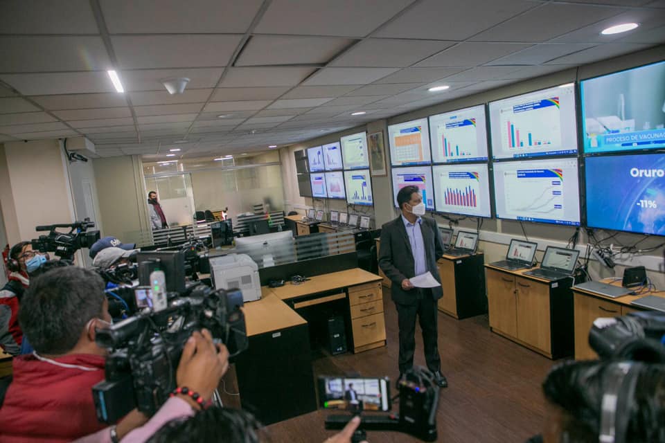 Bolivia registra descenso de casos de COVID-19 por treceava semana consecutiva