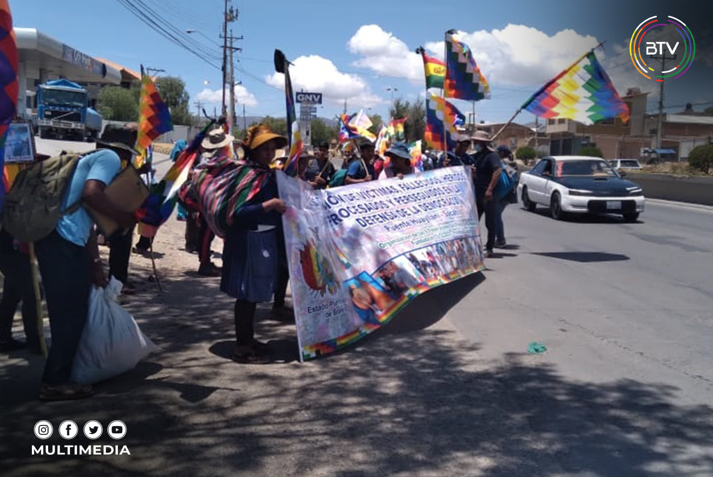 Cochabamba: Víctimas de la masacre de Sacaba inician marcha hacia La Paz en demanda de justicia