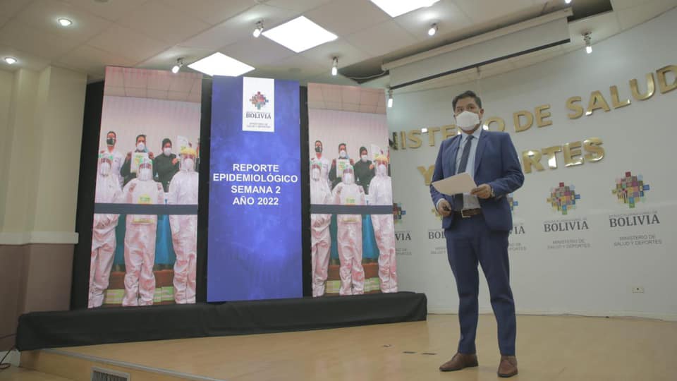 Bolivia reporta 77.238 positivos en segunda semana epidemiológica del año y mantiene tasa de letalidad de 0,6%