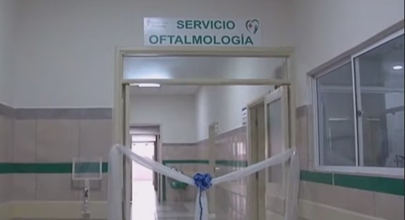 Hospital de Yacuiba recibe centro oftalmológico y contrato para construcción de planta de oxígeno medicinal