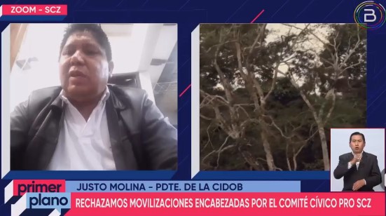 CIDOB rechaza apoyo del Comité Pro Santa Cruz a movilización por tierras en San Julián y niega su participación