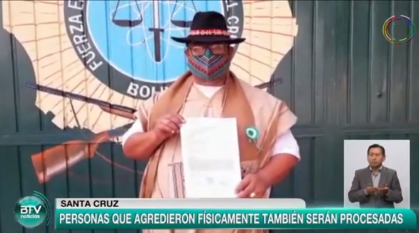 Dirigente de Conamaq presenta denuncia penal por racismo y discriminación contra presidente del Comité Cívico Pro Santa Cruz